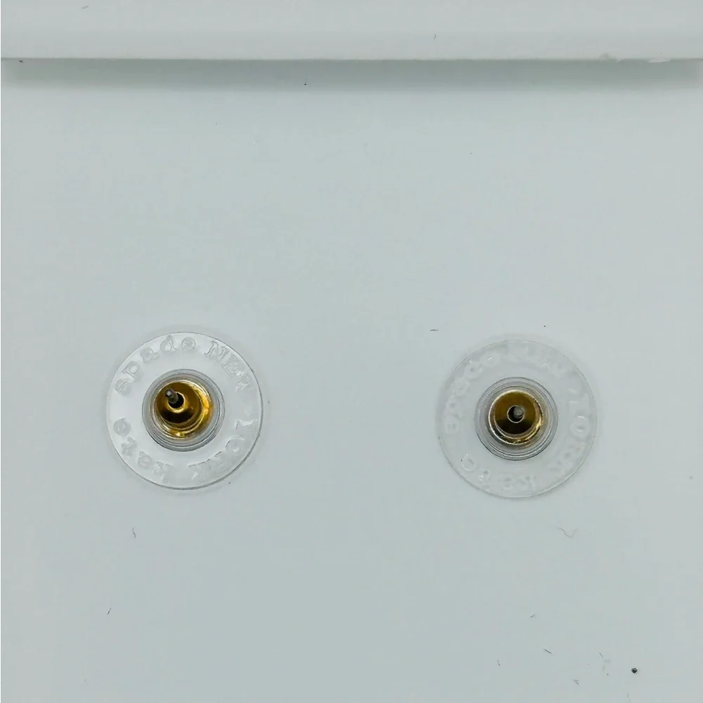 KATE SPADE Day Tripper Daisy Stud Earrings NEW White and Gold